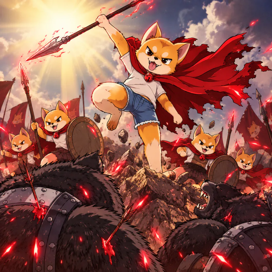 Lead the charge, tiny legend